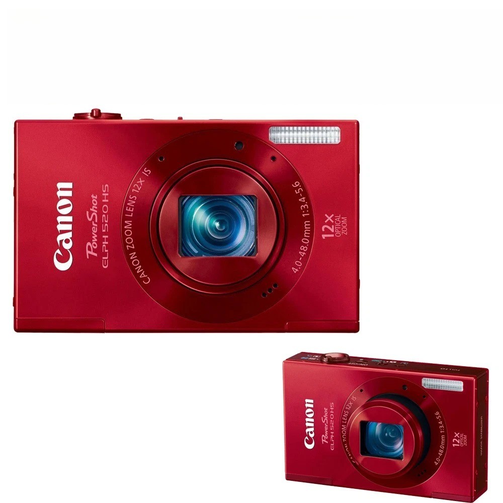 Canon IXUS 500 HS Red 10.1MP 12x Zoom