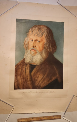 ALBRECHT DURER FACSIMILE ETCHING PRINT BERLIN c.1910 'HIERONOMUS HOLDSCHULER' #5