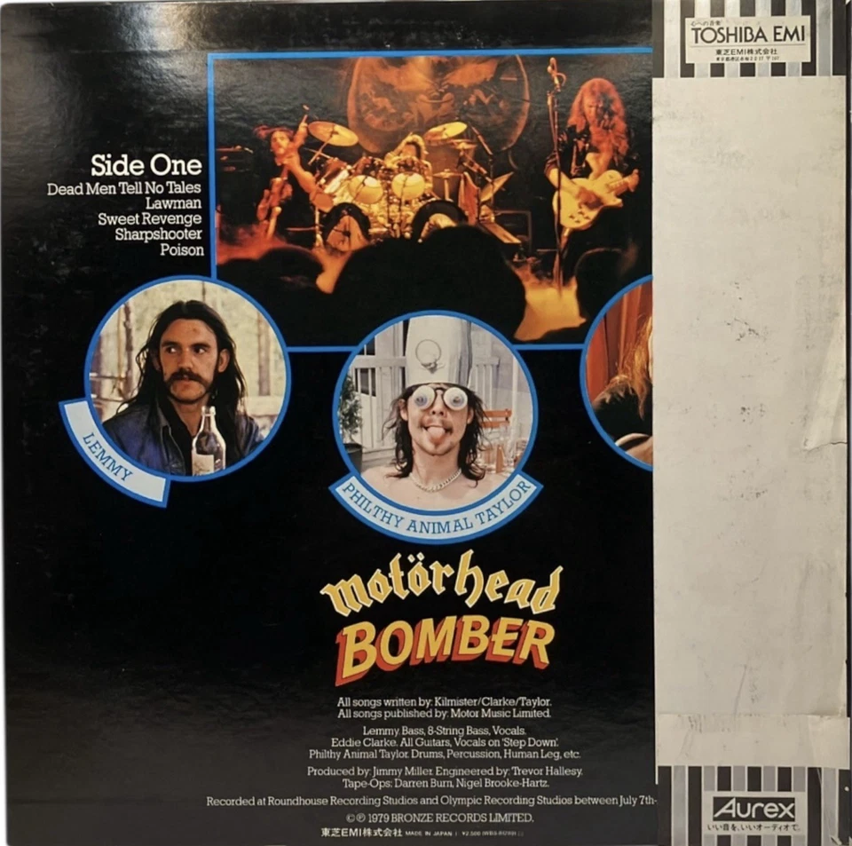 Motörhead - Bomber Japan W/Obi LP 1980 WBS-81289 Vinyl Promo - Image 2 of 4