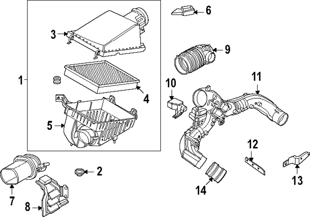 Genuine Nissan Air Hose 16578-7JA1A