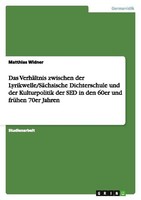Das VerhäLtnis Zwischen Der Lyrikwelle/SäChsische Dichterschule Und Der Kulturpo