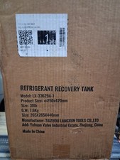 Refrigerant Recovery Tank 30lb, 400 PSI Y Valve for R134A R410A R22