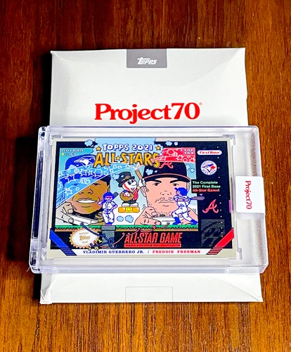 Vladimir Guerrero Jr. & Freddie Freeman 2021 Topps Project70⚾⚾Chase SP⚾⚾By Ermsy