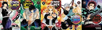 Demon Slayer: Kimetsu no Yaiba. 5 book set. Vol. 6-10 collection (English)