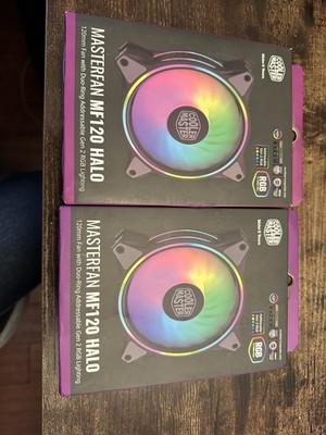 2x Cooler Master MasterFan MF140 Halo 140mm MFL-B4DN-15NPA-R1 Gen 2 RGB Lighting
