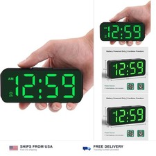 Peakeep Small Slim Digital Alarm Clock Battery Operated for Bedrooms Travel