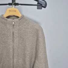 Beige Knit Cardigan Sweater Casual Style