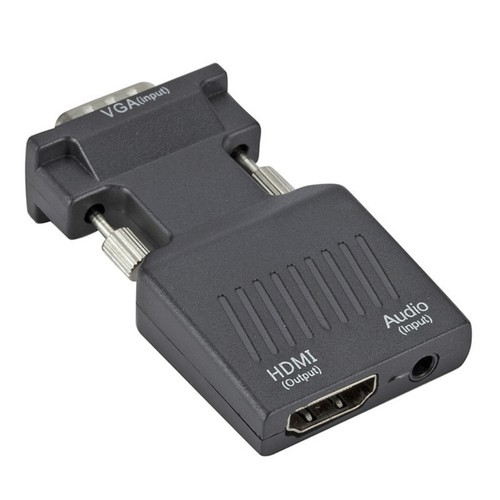 VGA Input To HDMI Output Adapter PC Laptop To HDTV Moniter Projecter Converter A - Picture 4 of 11