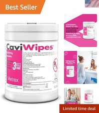 CaviWipes - 6" x 6 3/4" Large 160 Surface Cleaning Wipe, fragrance-free, White