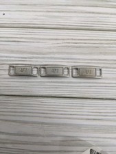 Nike AF1 Replacement Lace Tags Shoe badge SILVER Air Force Ones Dubraes