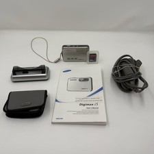 Samsung Digimax i5 Digital Camera 5MP With Cradle Charger Manual Card