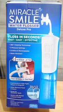 Miracle Smile Water Flosser Deluxe Pro - Portable Dental Rechargeable -NIB