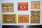 6 Pcs Sweden Matchbox Labels Packet size