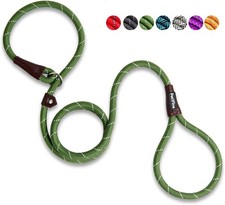 PetiFine Slip Lead Dog Leash - 6FT x 1/2" Reflective Durable Training Rope, Heav