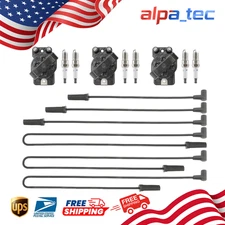 3X Ignition Coil & 6X Spark Plug & Wire set for 88-09 Buick Pontiac Chevy DR39