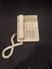 Panasonic Hybrid System Corded Telephone, White, Model KX-T7020, Used