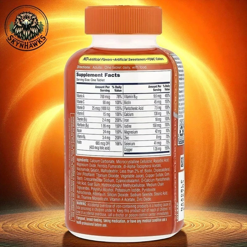 One A Day Women's Complete Multivitamin 200 Tablets Exp: 02-2027 Free Shipping - Image 3 of 4