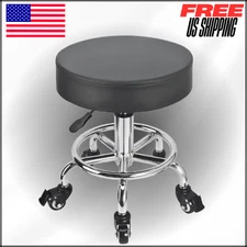 Rolling Stool Height Adjustable Low Roller Seat, Swivel Chair Mechanic Stool