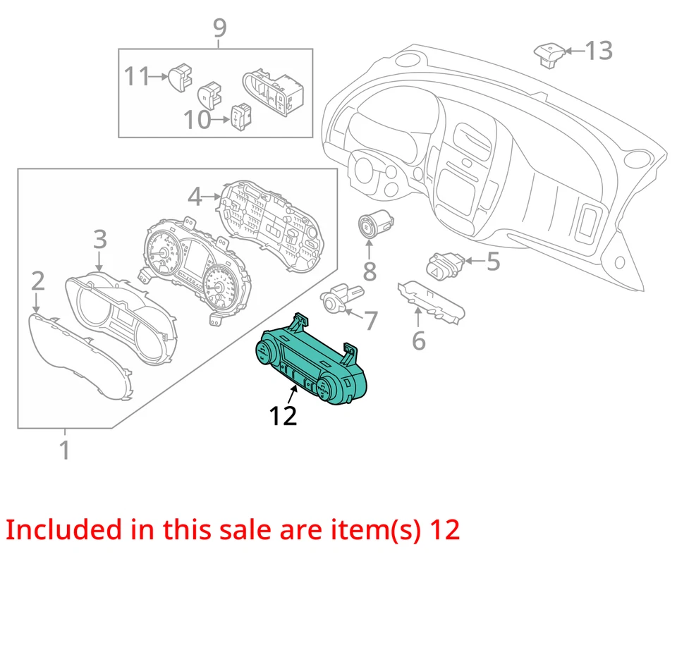 Kia Forte 2017-2018 aire acondicionado calefacción climatización YKZFW Foto 3 de 4