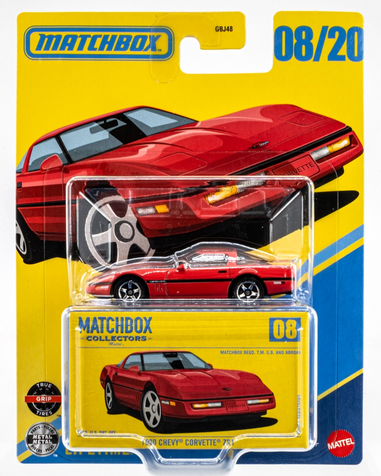2026 Matchbox Collectors #08 1990 Chevy® Corvette® ZR1 BRIGHT RED | FSC