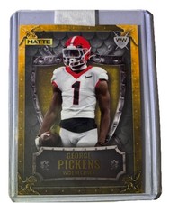 RARE 2022 Wild Card Matte George Pickens Weekend Warrior Rookie #WW-18 1/3. rookie card picture
