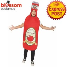 N2487 Ketchup Red Tomato Sauce Tunic Costume Child Book Week Condiments Novelty