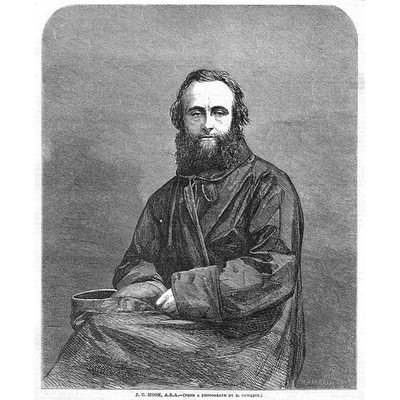 JAMES CLARKE HOOK englischer Maler - antiker Druck 1858