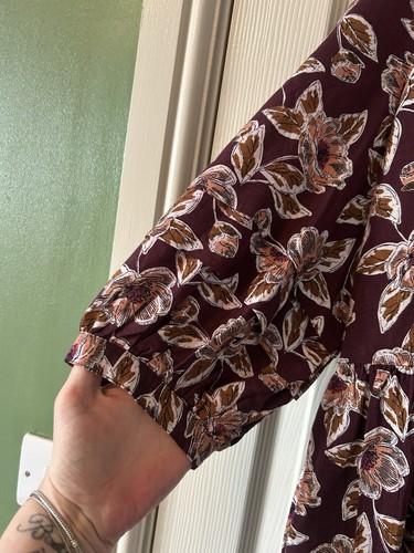 Seasalt 16 Dress Midi Sea Line Floral V Neck Short Sleeve BNWT RRP £79.95 - Imagen 2 de 13