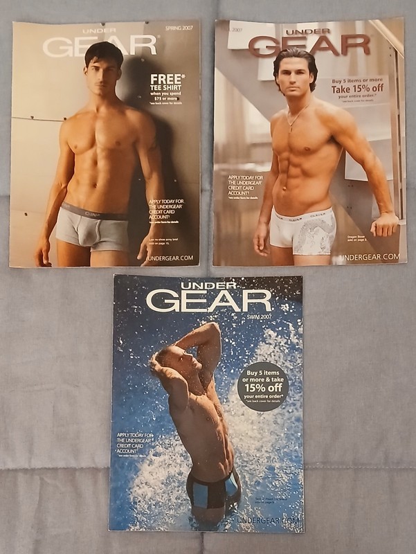 lot of 3 Under Gear Magazines Men's Swimwear Underwear Male Model Catalog (3)