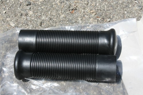 Jackhammer grips 1" bars vintage Jack Hammer Harley Anderson grip BLACK ribbed - Picture 3 of 5