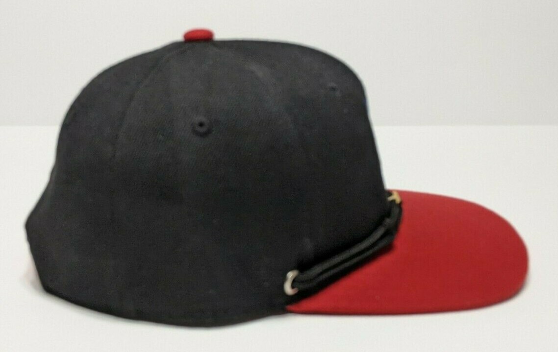 Findlay Hat Cap Snapback Black Red Embroidered Tiki Logo Black Rope Adjustable View 4