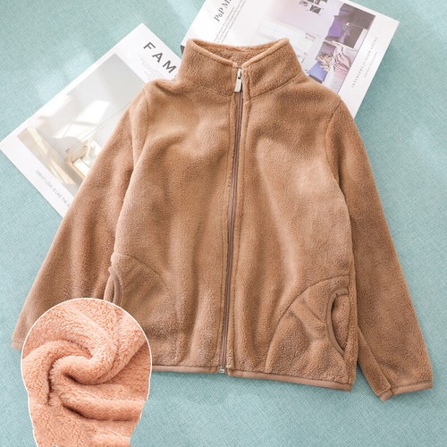 Unisex Children Outwear Baby Boys Girls Solid Color Winter Warm Clothes - Picture 13 of 17