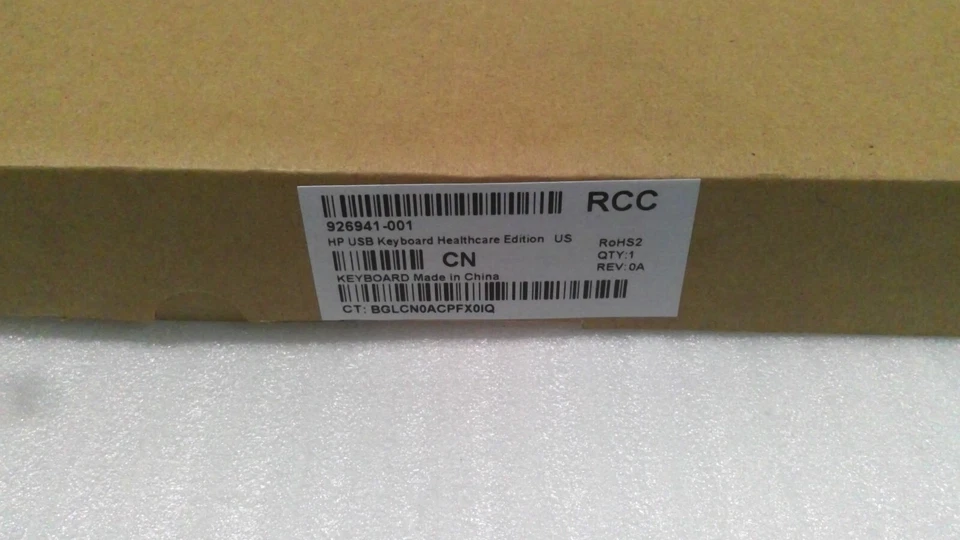 NEW HP 926941-001 WIRED USB KEYBOARD Healthcare Edition, White - Image 4 of 4