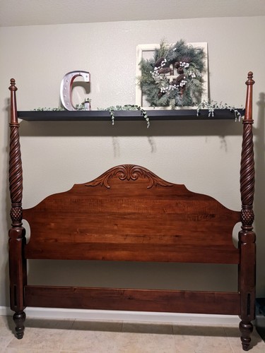 ETHAN ALLEN British Classics Montego Plantation CALIFORNIA KING Bed Frame 4 Post - Picture 2 of 12