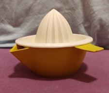 1 x DDR ZITRONEN/ ORANGEN PRESSE - PNEUMANT MELADUR MELAMIN - unbenutzt VINTAGE