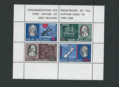 NEW ZEALAND 1969 CAPTAIN COOK souvenir sheet VF MNH | eBay