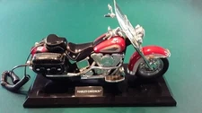 Harley Davidson Red EVOLUTION Model Landline Telephone by Telemania with Cord