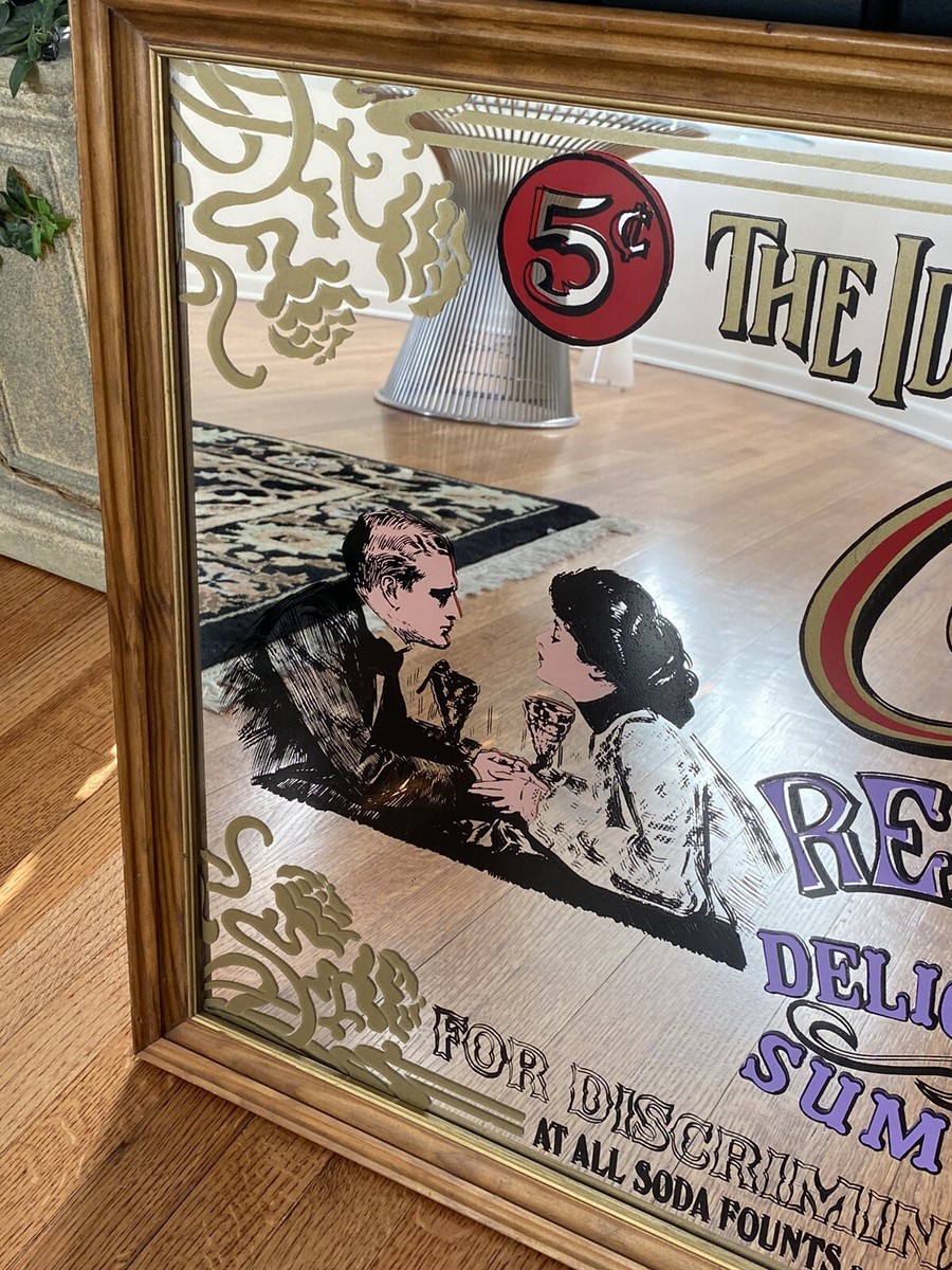 コカコーラ　Coca-cola PUB mirror sign　廃番品 PUB MIRROR Coca Cola / パブミラー コカ・コーラ社 - ZEROMILE