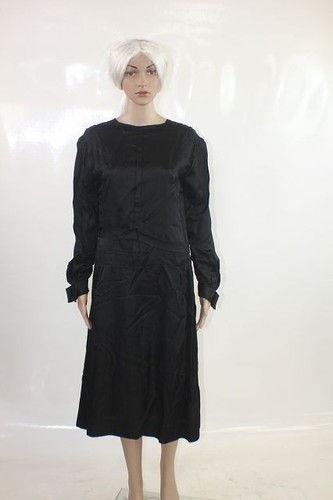 Biedermeier dress, original, around 1900, black