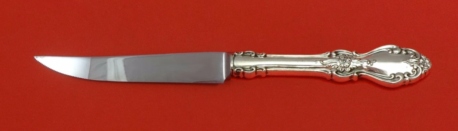 Old Virginia by Reed & Barton Sterling Silver Steak Knife HHWS Serrated Custom