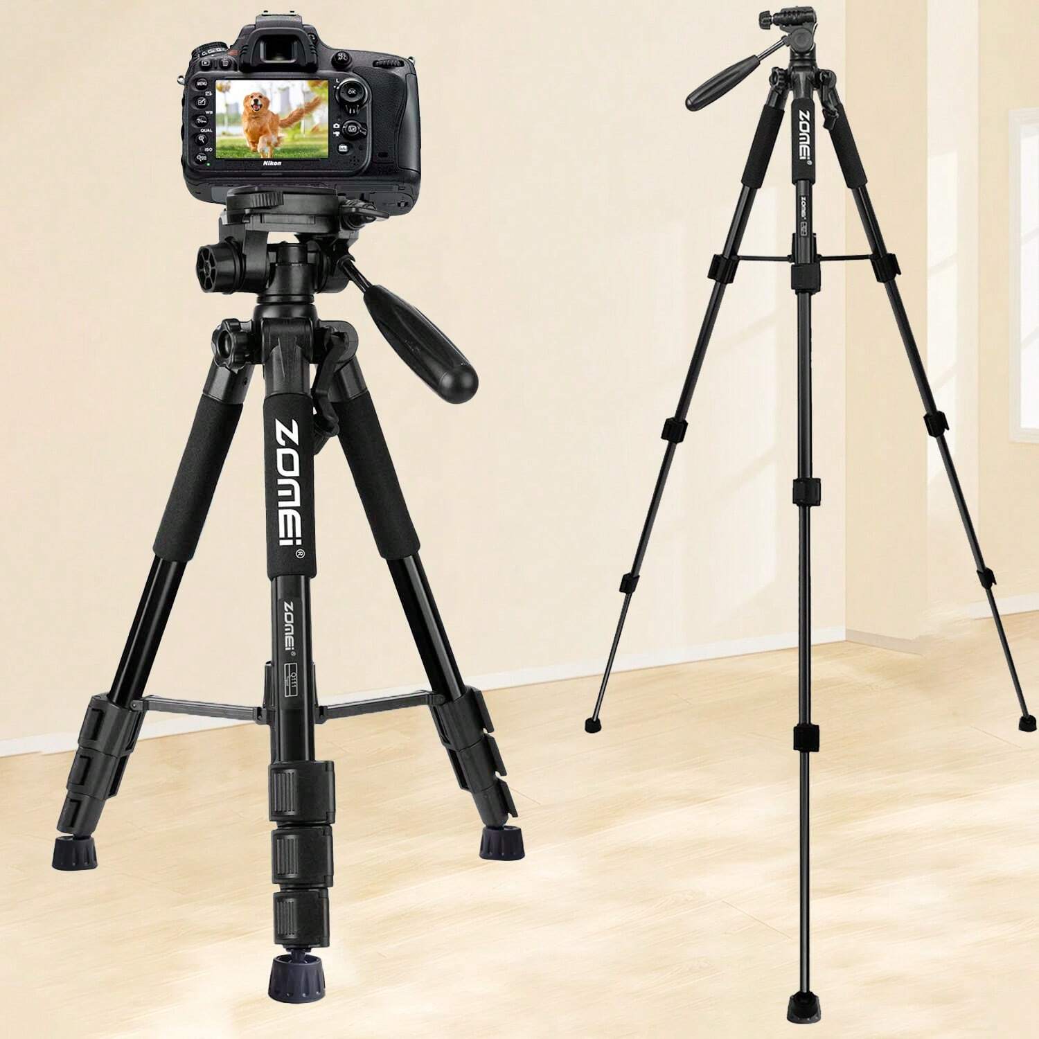 ZOMEI Q111 Professional Portable Travel Aluminum Camera Tripod&Pan Head For SLR