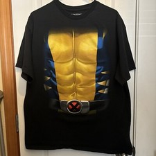 Marvel Wolverine Shirt AOP Body Costume Size XL Vs Deadpool X Men Comics VTG