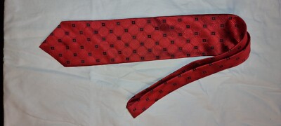 Krawatte Seide Frederic A Rot mit Muster
