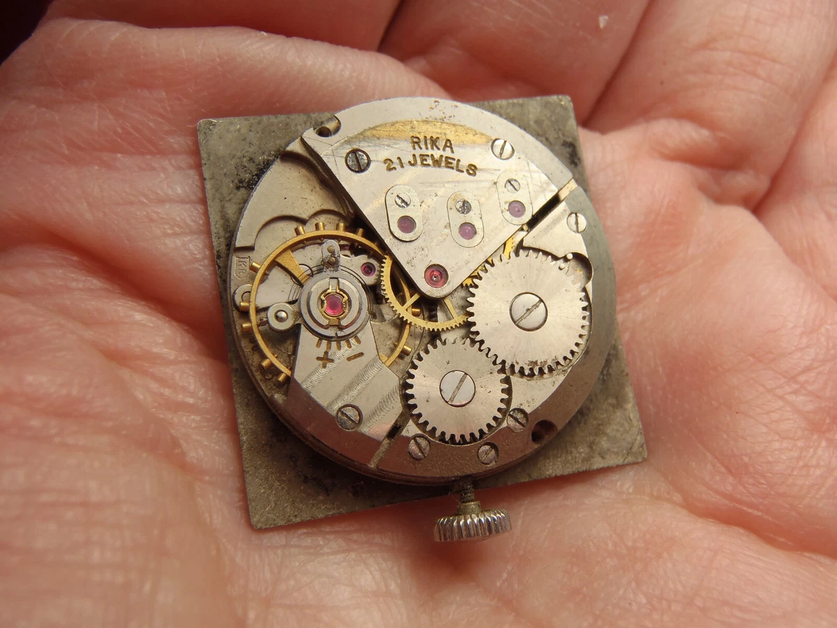 Vintage Men s Rhodos Rika Manual Wind 21 Jewels Watch Movement ETA 2390