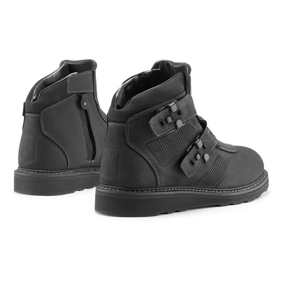 Botas cortas negras Icon El Bajo2 para motociclismo callejero - Tallas para hombre Foto 2 de 3