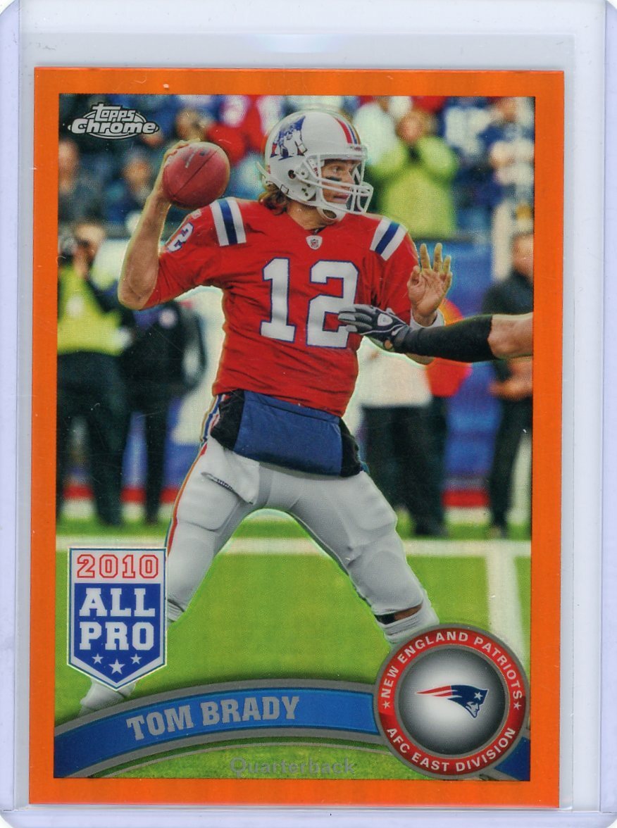 2011 Topps Chrome Football Orange Refractor #20 Tom Brady