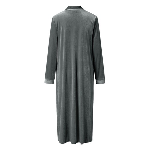 Women Casual Lapel Outwear Velvet Duster Cardigan Draped Open Front Trench Coat - Bild 9 von 12