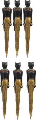 Ebros Egyptian Ubasti Temple of Bast Bastet Cat Ballpoint Pen Figural Gods of Eg