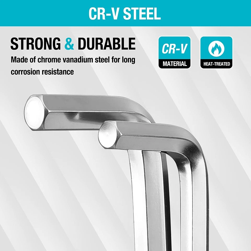 DuraTech 27PC Allen Wrench Set Long Arm SAE Metric Torx Star Ball End Hex Key - Image 2 of 4