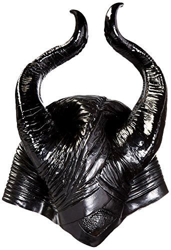 Frauen Malefiz Kostüm Disney Hexe schwarz Hörner Cosplay Maske Halloween Hut neu - Bild 6 von 8
